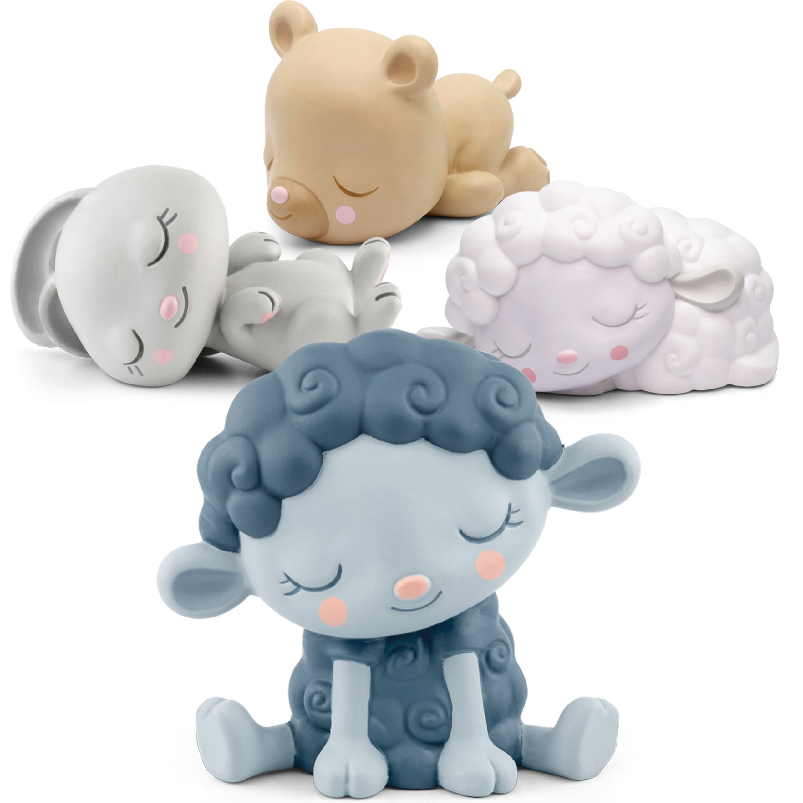 Collect and save with the   Limited Edition Sleepy Friends 4 Tonies Set