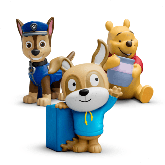PAW Patrol, Winne the Pooh, and Cosmo Tonies